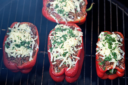 Stuffed Peppers On The Grill - Redux (via patiodaddiobbq.com)