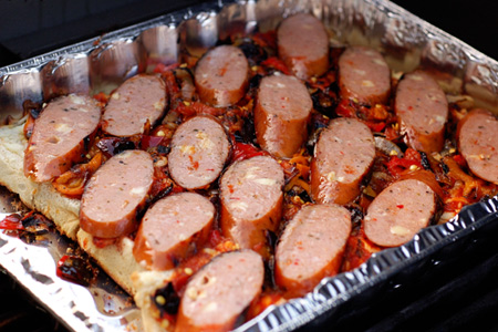 Game Day Italian Sausage Sliders (via patiodaddiobbq.com)