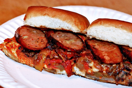 Game Day Italian Sausage Sliders (via patiodaddiobbq.com)