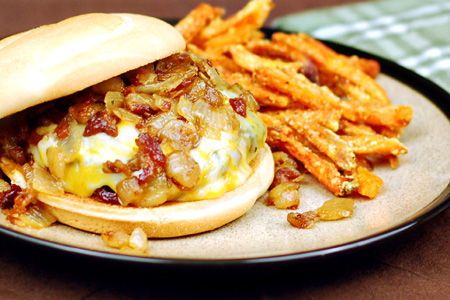 Monster Onion Bacon Burger