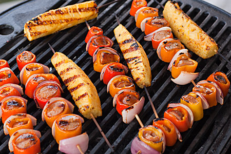 Sausage-Stuffed Pepper Kabobs