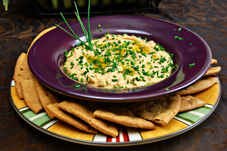 Spicy Grilled Hummus