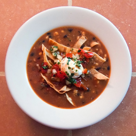 Spicy Grilled Chicken Tortilla Soup